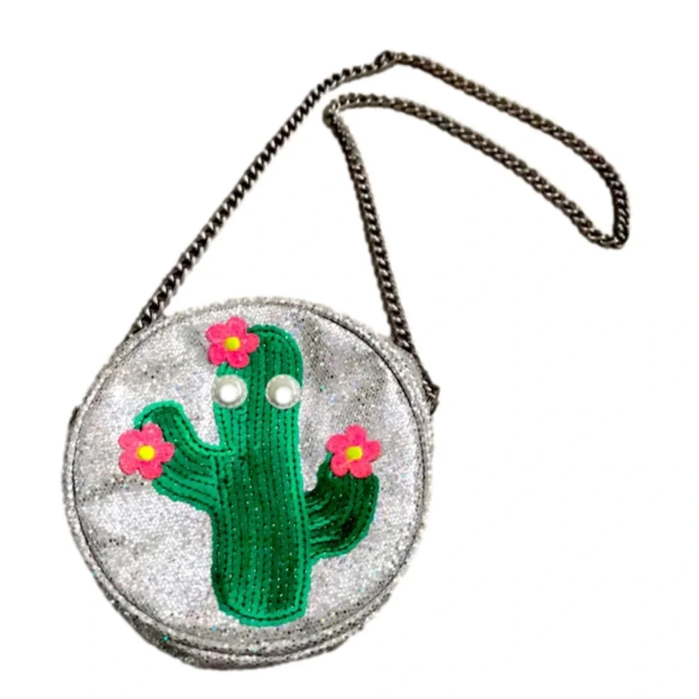 6/$20 NWOT sparkle Cactus purse